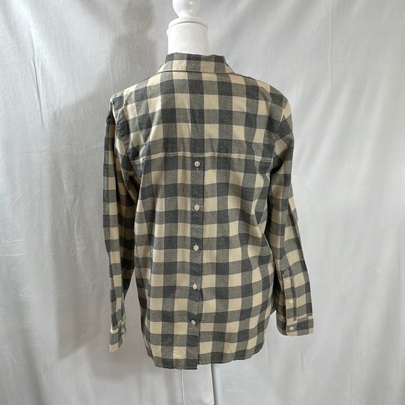 Madewell top Size S Longsleeve Button Down EUC Flannel Buffalo Check - Picture 7 of 14